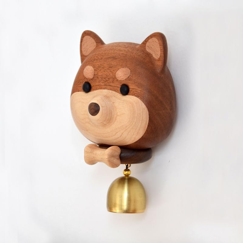 Amazon.co.jp: 柴犬 ドアベル ドアチャイム 和風 天然木製 マグネット